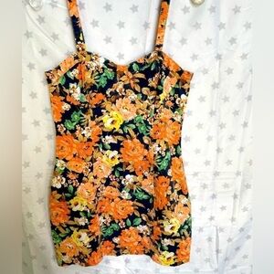 MINKPINK floral corset style mini dress